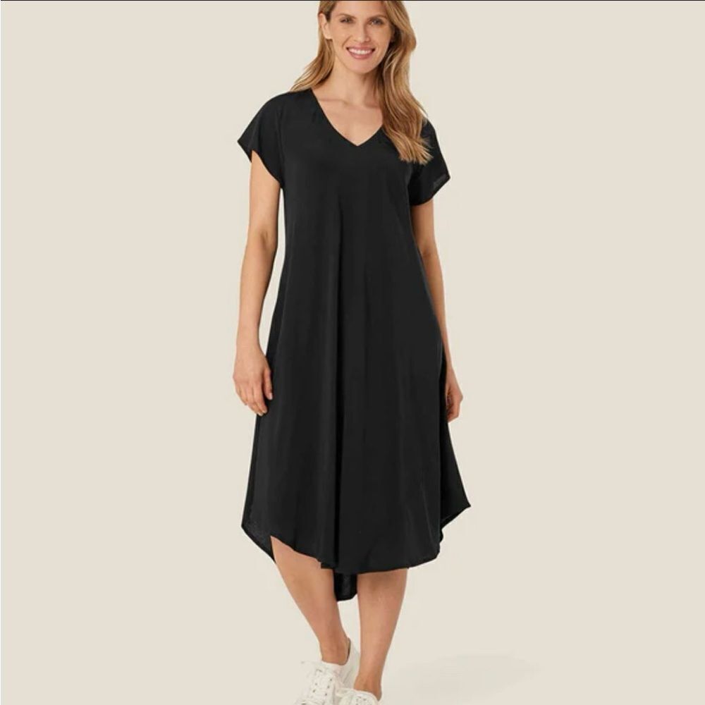 Masai-Copenhagen NEBILI V-NECK DRESS black maxi size M